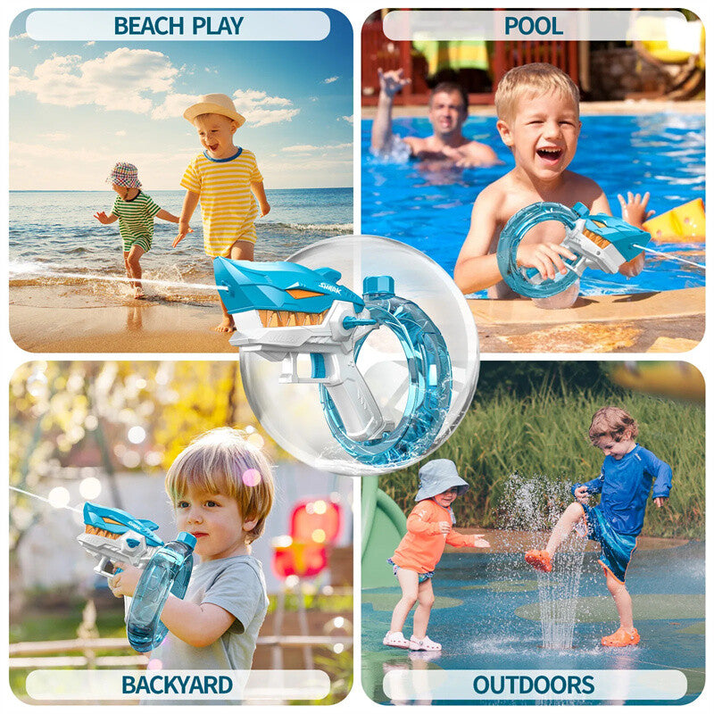 Electric Shark Water Gun Toy Fully Automatic Continuous Fire Large Capacity Magic Cars 3