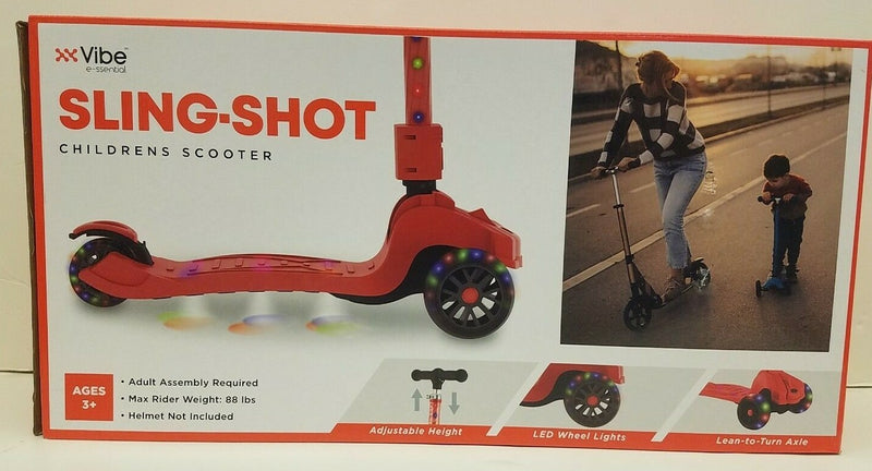 Vibe LED Kids Folding Kick Scooter Lightweight and Portable Magic Cars 0