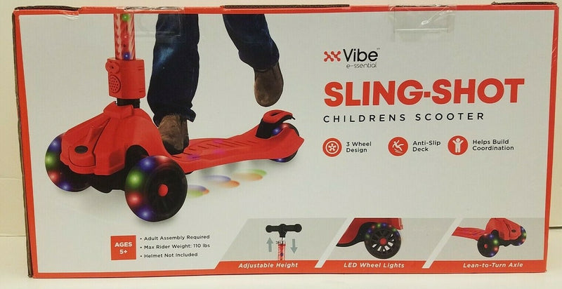 Vibe LED Kids Folding Kick Scooter Lightweight and Portable Magic Cars 1