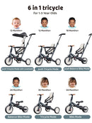 newyoo TR009 Versatile 6-in-1 Tricycle for Kids Aged 1-3 Magic Cars 1