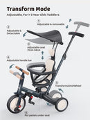 TR009 Versatile 6-in-1 Tricycle for Ages 1-3 Magic Cars 4