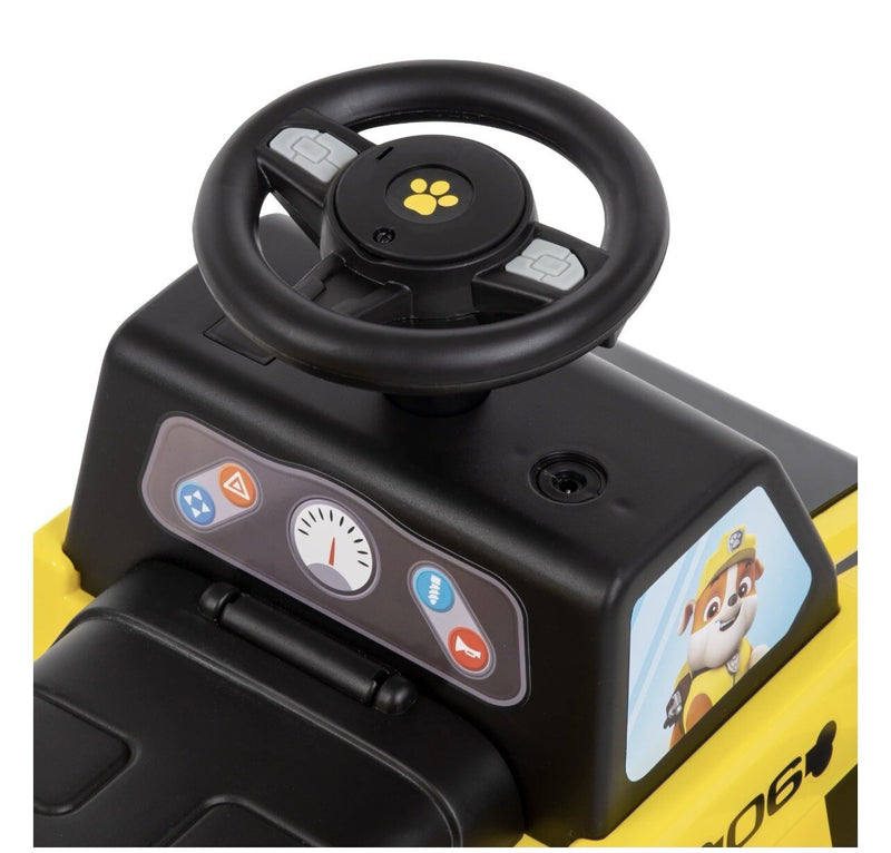 6V Toddler Ride-On Quad Toy Featuring Paw Patrol Rubble Character for Ages 1.5 Years and Up Magic Cars 12