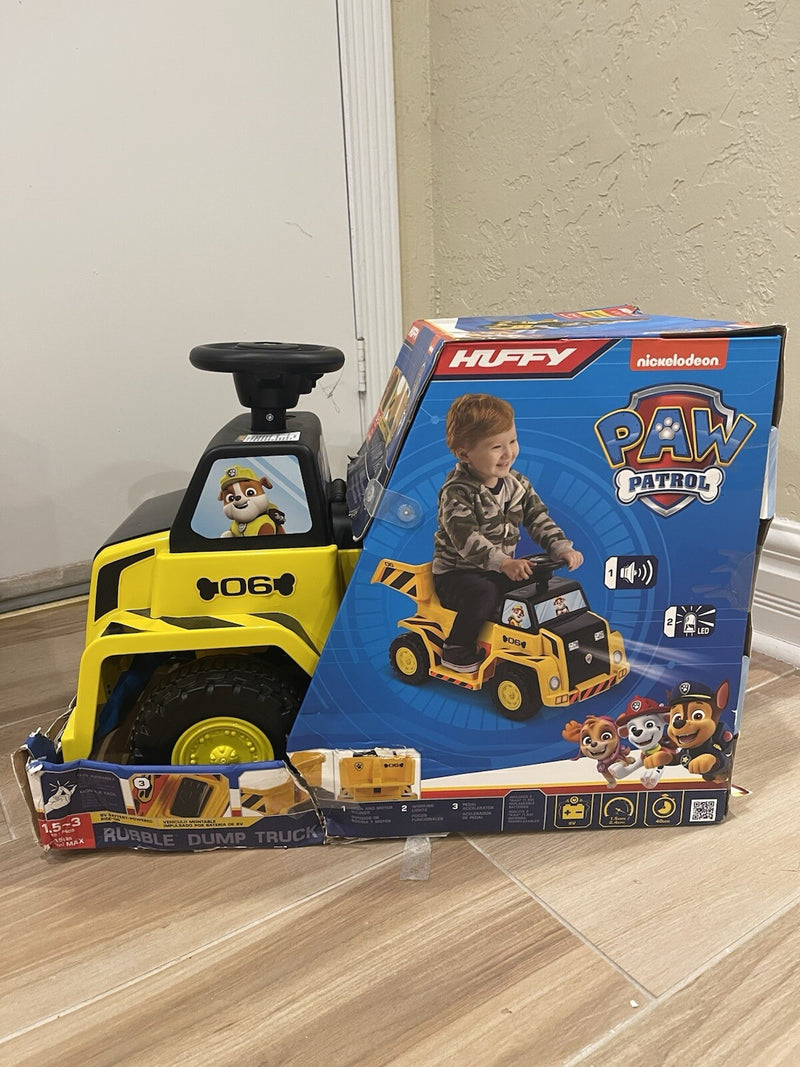 6V Toddler Ride-On Quad Toy Featuring Paw Patrol Rubble Character for Ages 1.5 Years and Up Magic Cars 3