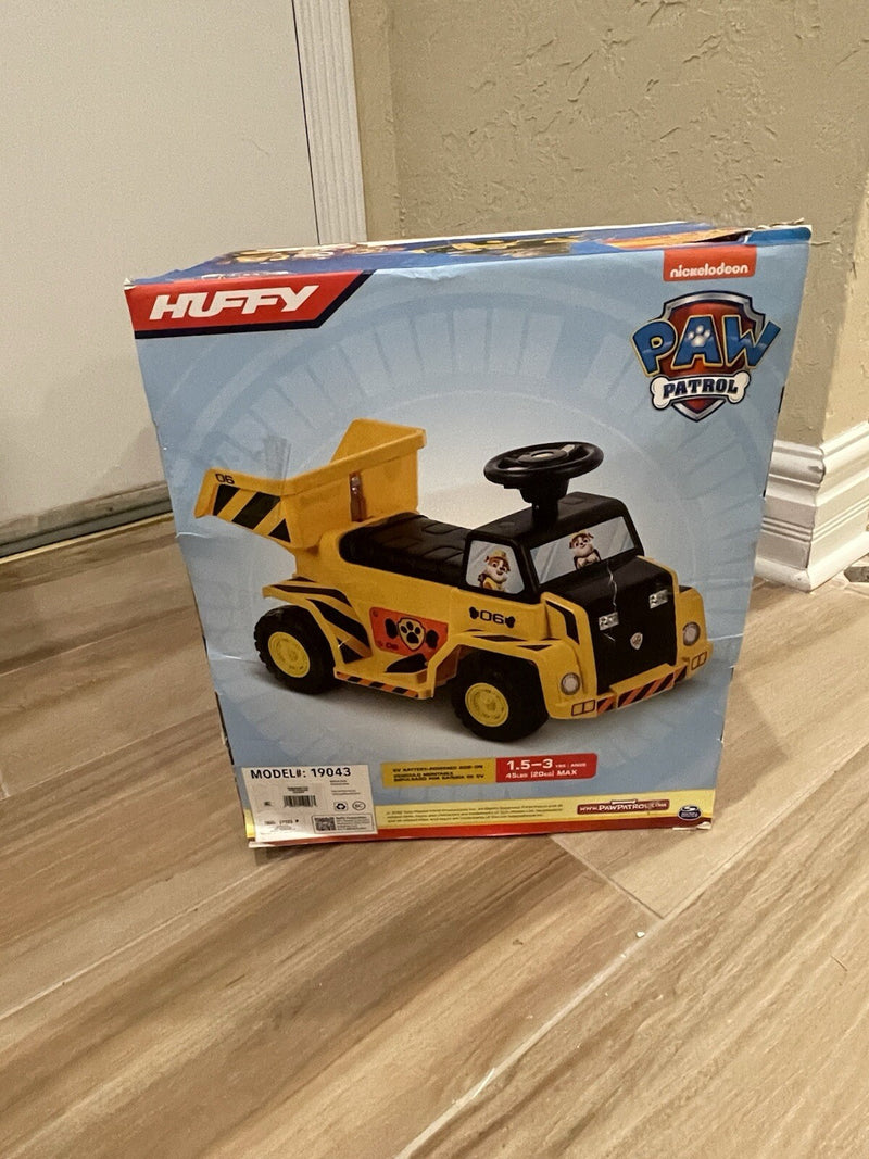 6V Toddler Ride-On Quad Toy Featuring Paw Patrol Rubble Character for Ages 1.5 Years and Up Magic Cars 5