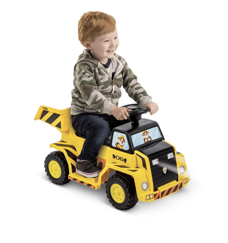 6V Toddler Ride-On Quad Toy Featuring Paw Patrol Rubble Character for Ages 1.5 Years and Up Magic Cars 6