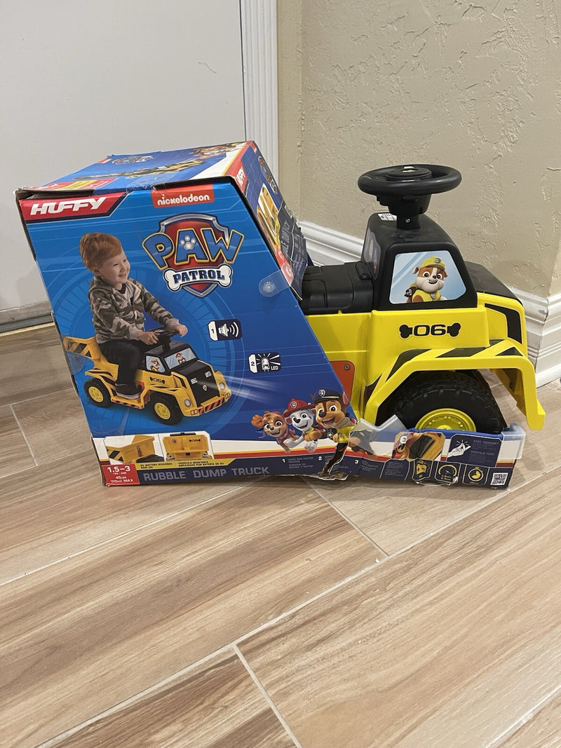 6V Toddler Ride-On Quad Toy Featuring Paw Patrol Rubble Character for Ages 1.5 Years and Up Magic Cars Variant 0