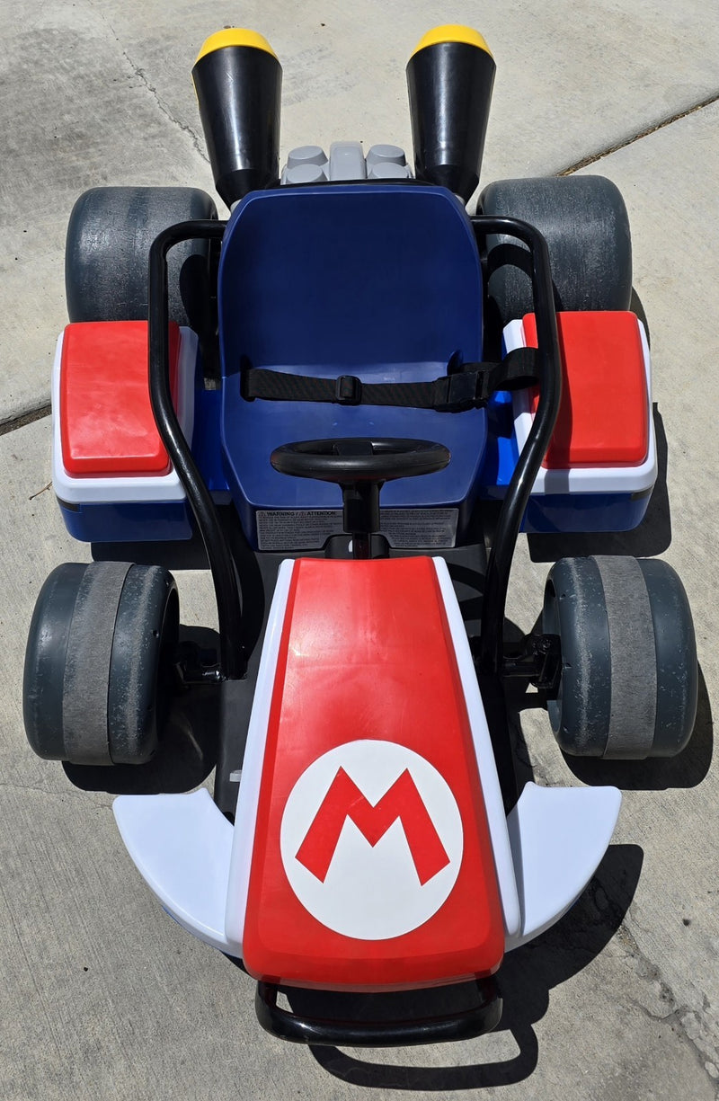Super Mario Kart Motorized Drift Ride-On Toy 24V with Charger Magic Cars 0