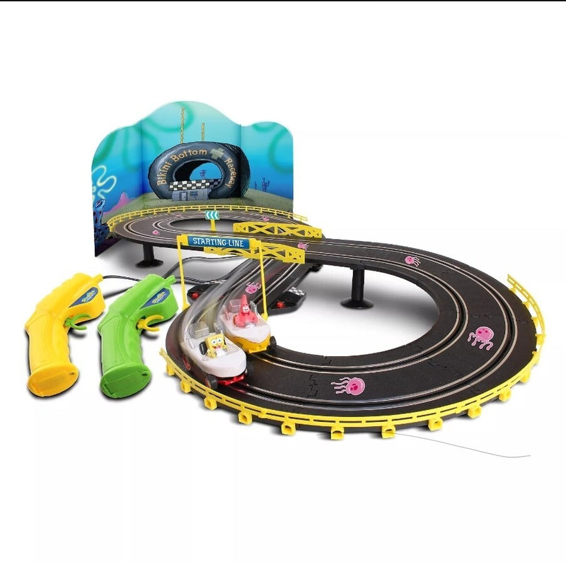 Spongebob and Patrick RC Slot Car Racing Boat Set Magic Cars 1