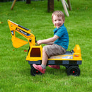 Power 2-in-1 Ride-On Excavator with Helmet and Claw Construction Truck Set Magic Cars 1