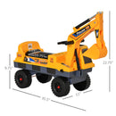 Power 2-in-1 Ride-On Excavator with Helmet and Claw Construction Truck Set Magic Cars 2