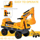 Power 2-in-1 Ride-On Excavator with Helmet and Claw Construction Truck Set Magic Cars 4