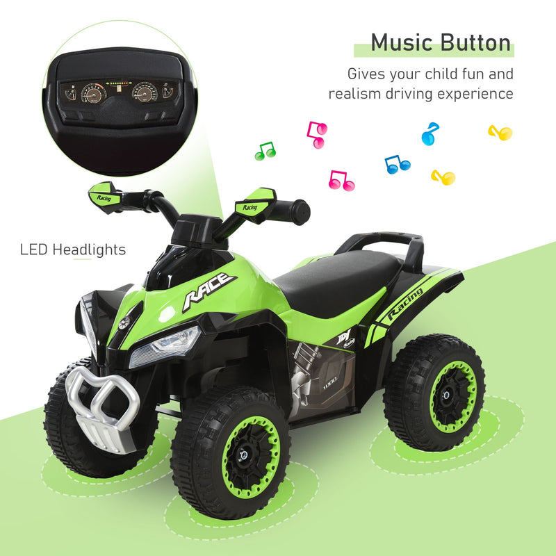 Toddler Push Ride-On Car with Music and Lights, Green, Ages 1.5–3 years Magic Cars 6
