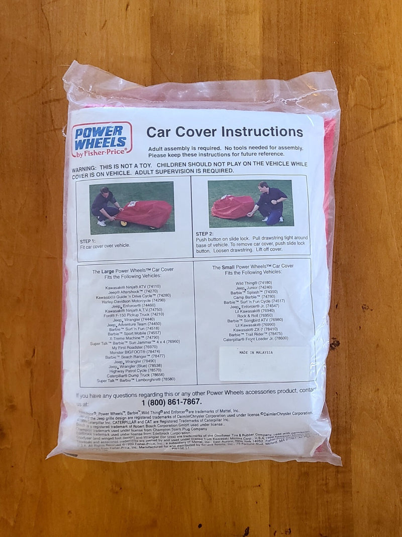 Power Wheels Small Ride-On Car Cover PW106-51 Open Package Magic Cars 1