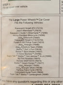 Power Wheels Small Ride-On Car Cover PW106-51 Open Package Magic Cars 4