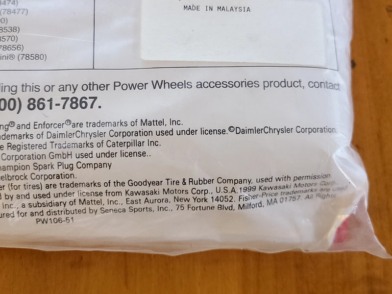Power Wheels Small Ride-On Car Cover PW106-51 Open Package Magic Cars 7