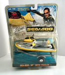 New Bright Vintage Battery-Powered SEA DOO RX Jet Ski with Trailer Magic Cars 2