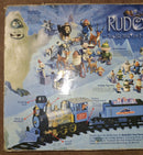 Vintage Rudolph Red Nose Battery Operated Train Set Magic Cars 7