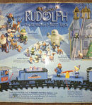 Vintage Rudolph Red Nose Battery Operated Train Set Magic Cars 8
