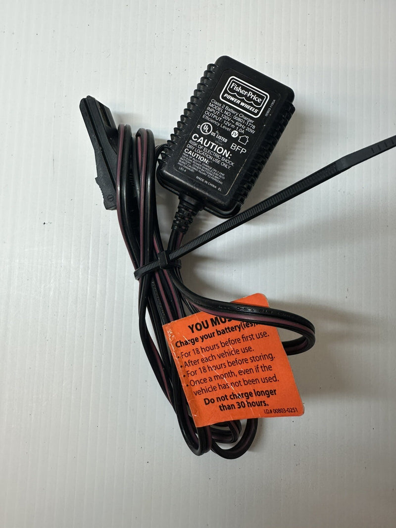 12V Battery Charger for Power Wheels 00801-0638 Replacement Magic Cars Variant 0