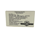 OEM Engine Information Sticker 125 for Genuine Scooters