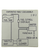 OEM Evap System Mark Sticker for Genuine Scooters