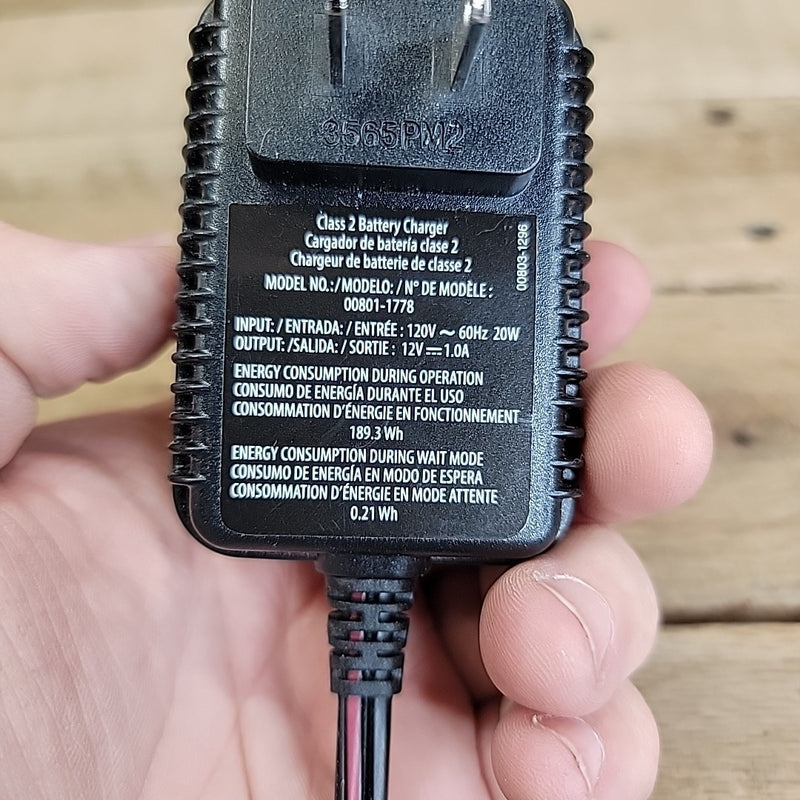 12-Volt Charger for Power Wheels with OEM Factory Quality Model 00801-1778 Magic Cars 2
