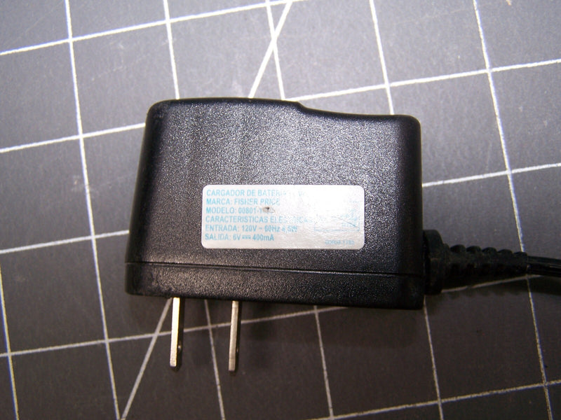 Power Wheels 6-Volt Battery and Charger Replacement for Fisher Price 00801-1483 Magic Cars 4
