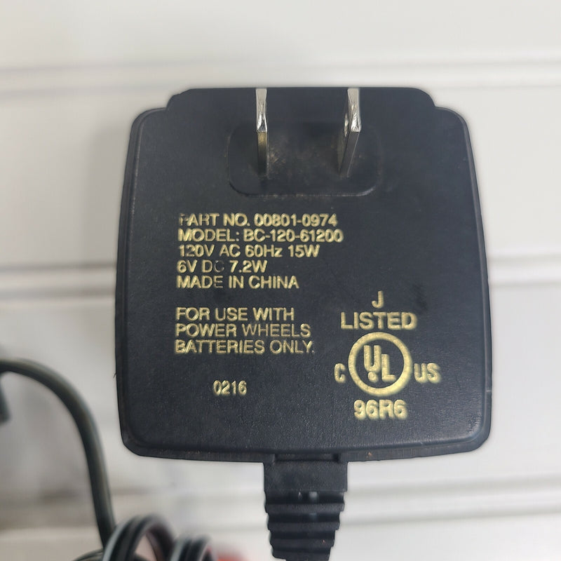 6 Volt Class 2 Power Wheels with Battery and Charger - OEM Fisher Part 00801-0974 Magic Cars 2