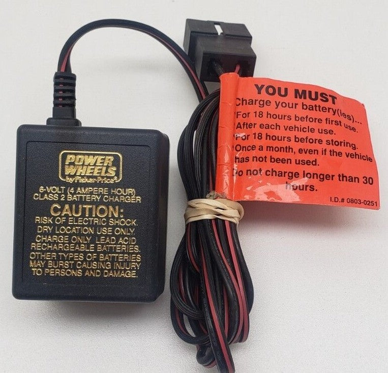6V AC Adapter for Fisher-Price Power Wheels Model 040135 Magic Cars 0