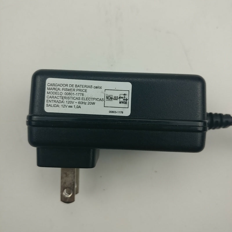 Power Wheels AC/DC Adapter Charger Cord Model 00801-1778 Magic Cars 2