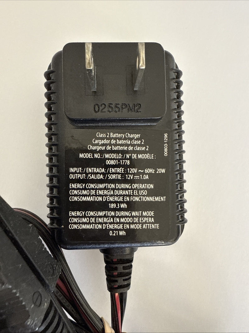 Fisher Model 00801-1778 AC/DC Power Adapter Charger with Cord and Wheels Magic Cars 2