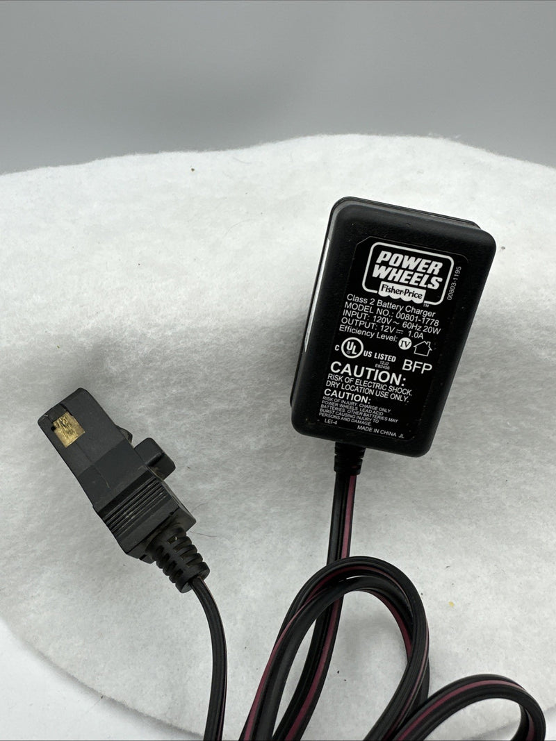 Fisher Power Wheels AC/DC Adapter Charger Cord Model 00801-1778 Magic Cars Variant 0