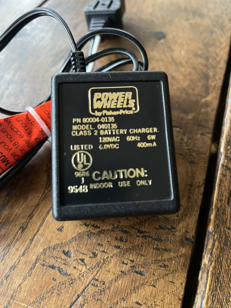 6V 400mA Battery Charger Power Wheels Replacement for Fisher Price Model 040135 Magic Cars 2