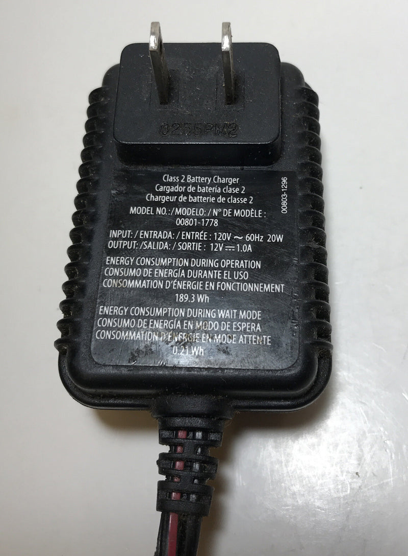 12V Power Wheels Battery Charger with Cord for Fisher Price Model 00801-1778 Original Magic Cars 2