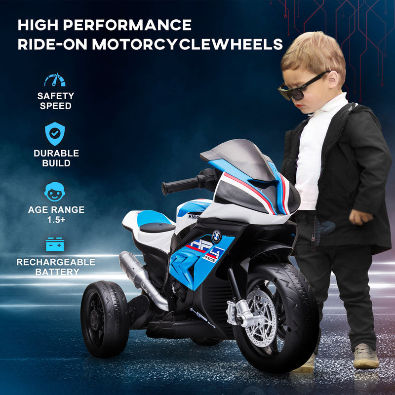 Electric Blue Off-Road Ride-On Motorcycle Toy for Toddlers Ages 1.5 to 5 Magic Cars 4