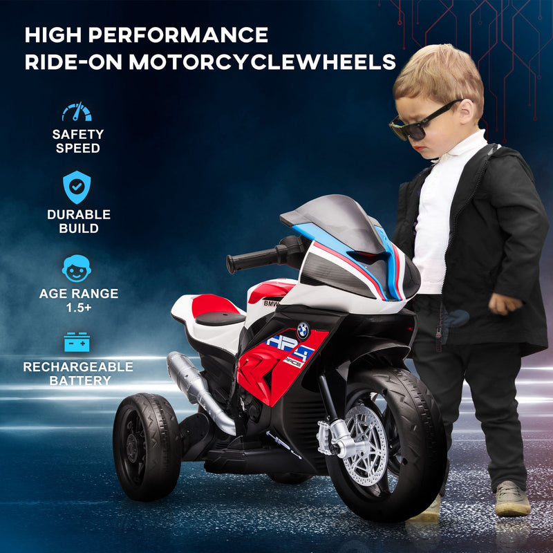 Electric Red Off-Road Ride-On Motorcycle Toy for Toddlers Ages 1.5 to 5 Magic Cars 4