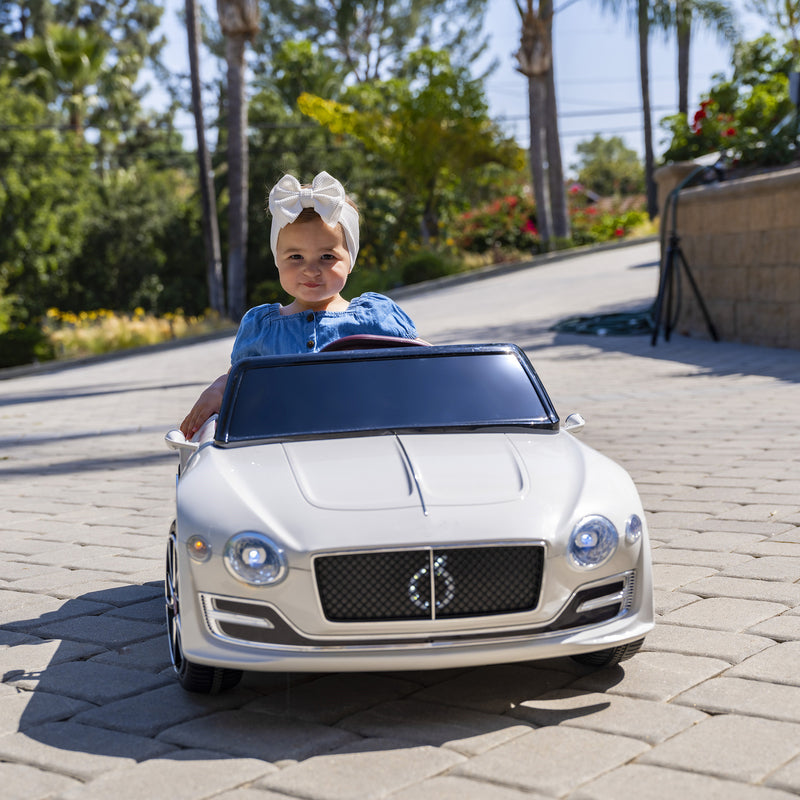 12V Electric Kids Ride-On Car with Remote Control and AUX, Off-Road Bentley Style Toy Magic Cars 1