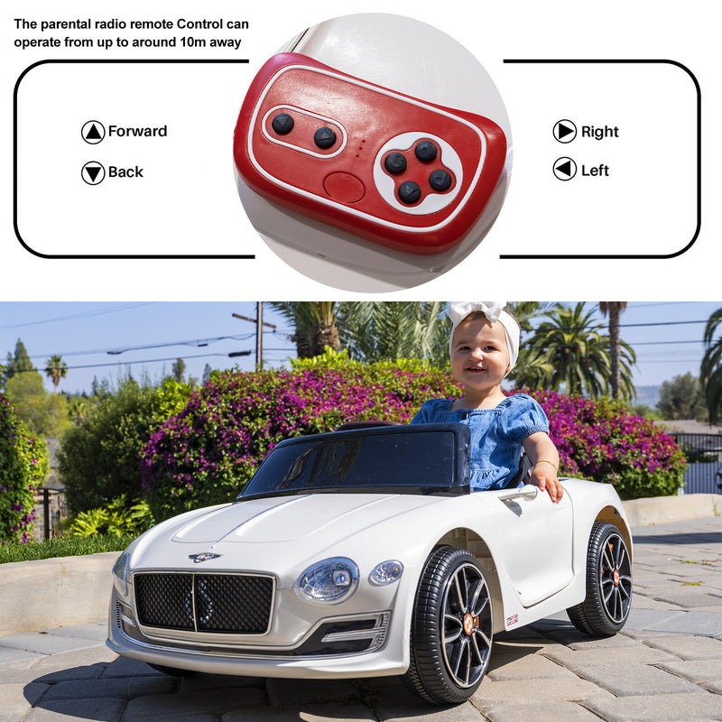 12V Electric Kids Ride-On Car with Remote Control and AUX, Off-Road Bentley Style Toy Magic Cars 3