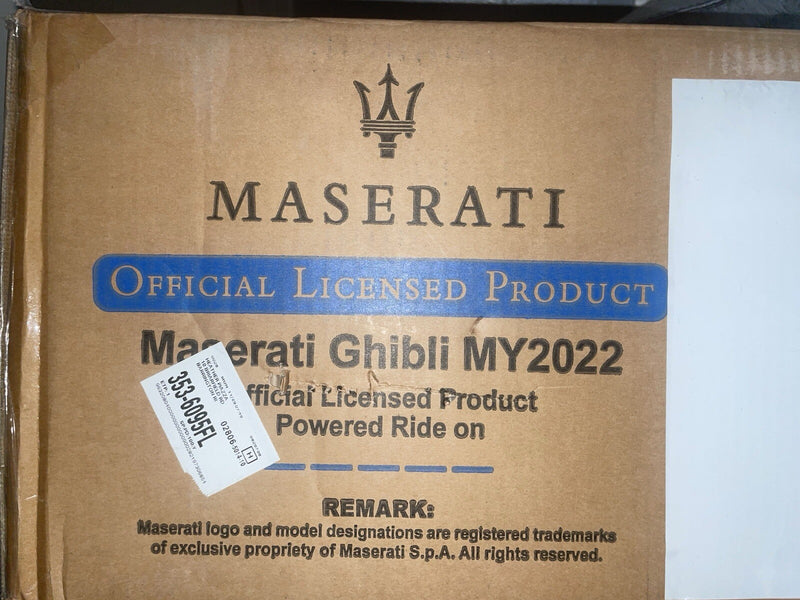 Licensed Kids Maserati Ghibli MY2022 Electric Ride-On Car with Remote Control Magic Cars Variant 0