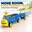 Chuggington 24V Ride-On Car with 3 Seats for Kids Ages 3–8, Blue Magic Cars 8