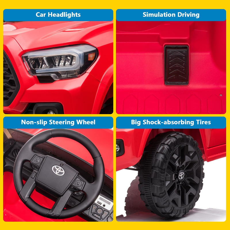 Licensed Toyota Tacoma 12V Battery-Powered Electric Ride-On Car Magic Cars 2