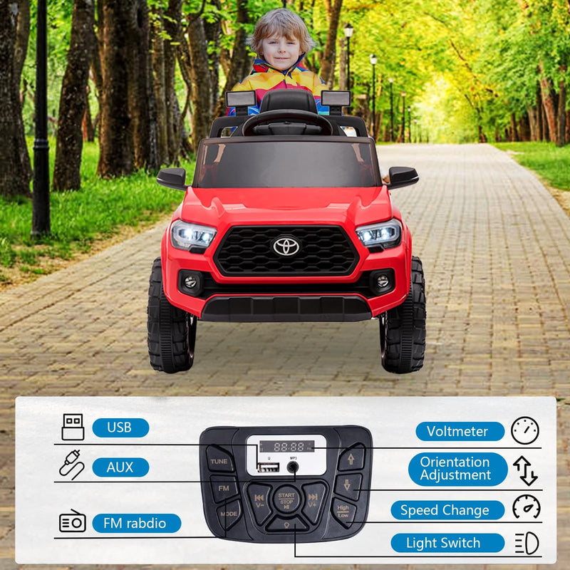 Licensed Toyota Tacoma 12V Battery-Powered Electric Ride-On Car Magic Cars 4