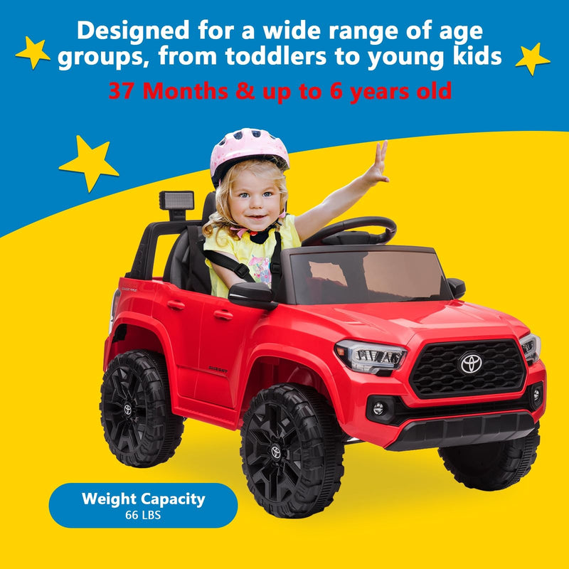 Licensed Toyota Tacoma 12V Battery-Powered Electric Ride-On Car Magic Cars 5