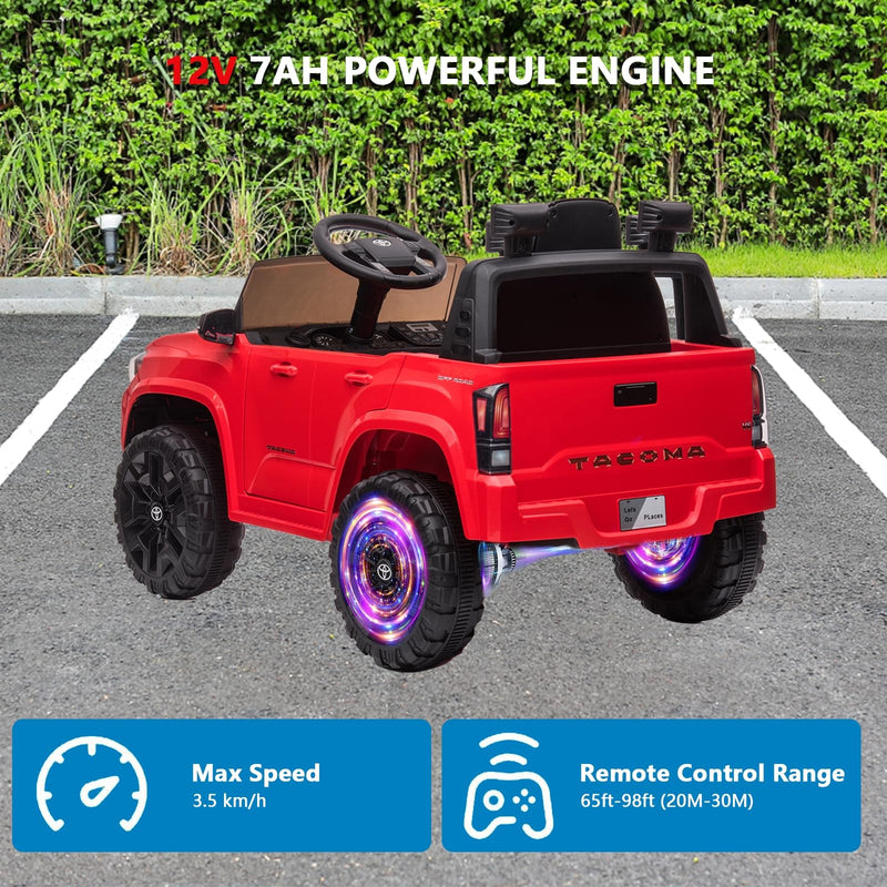 Licensed Toyota Tacoma 12V Battery-Powered Electric Ride-On Car Magic Cars 6