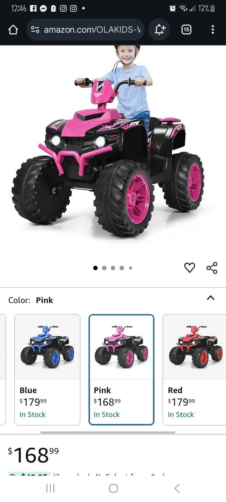 12V Electric 4-Wheeler Ride-On ATV for Toddlers Magic Cars Variant 0