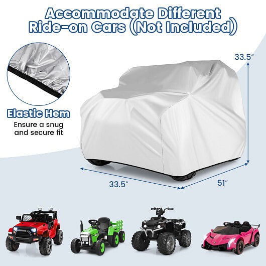 Kids Power Ride-On Toy Car Cover with Storage Bag Magic Cars 4