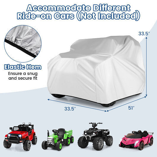 Kids Power Ride-On Toy Car Cover with Storage Bag Magic Cars 4