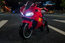 Red 12V Electric Ride-On Motorcycle for Kids with Training Wheels Magic Cars 3