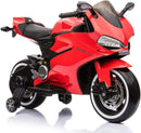 Red 12V Electric Ride-On Motorcycle for Kids with Training Wheels Magic Cars 9