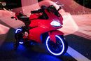 Red 12V Electric Ride-On Motorcycle for Kids with Training Wheels Magic Cars Variant 0